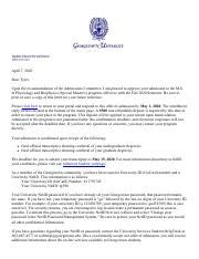 georgetown admissions email|More.